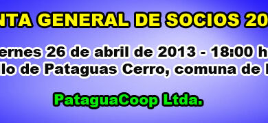 Photo of Junta General de Socios, 26 de abril de 2013, 18:00 hrs